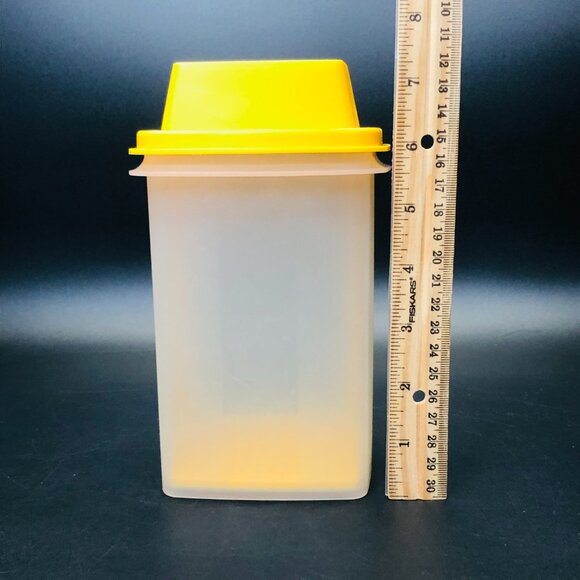 Vintage 70s Tupperware Harvest Yellow PICK-A-DELI Pickle Castor Jar Container - Picture 9 of 10